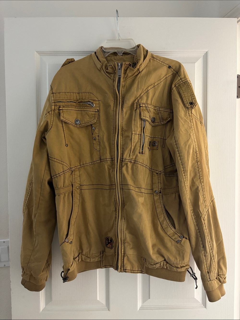 Fusai Streetwear Field Jacket in Tan Sz L
